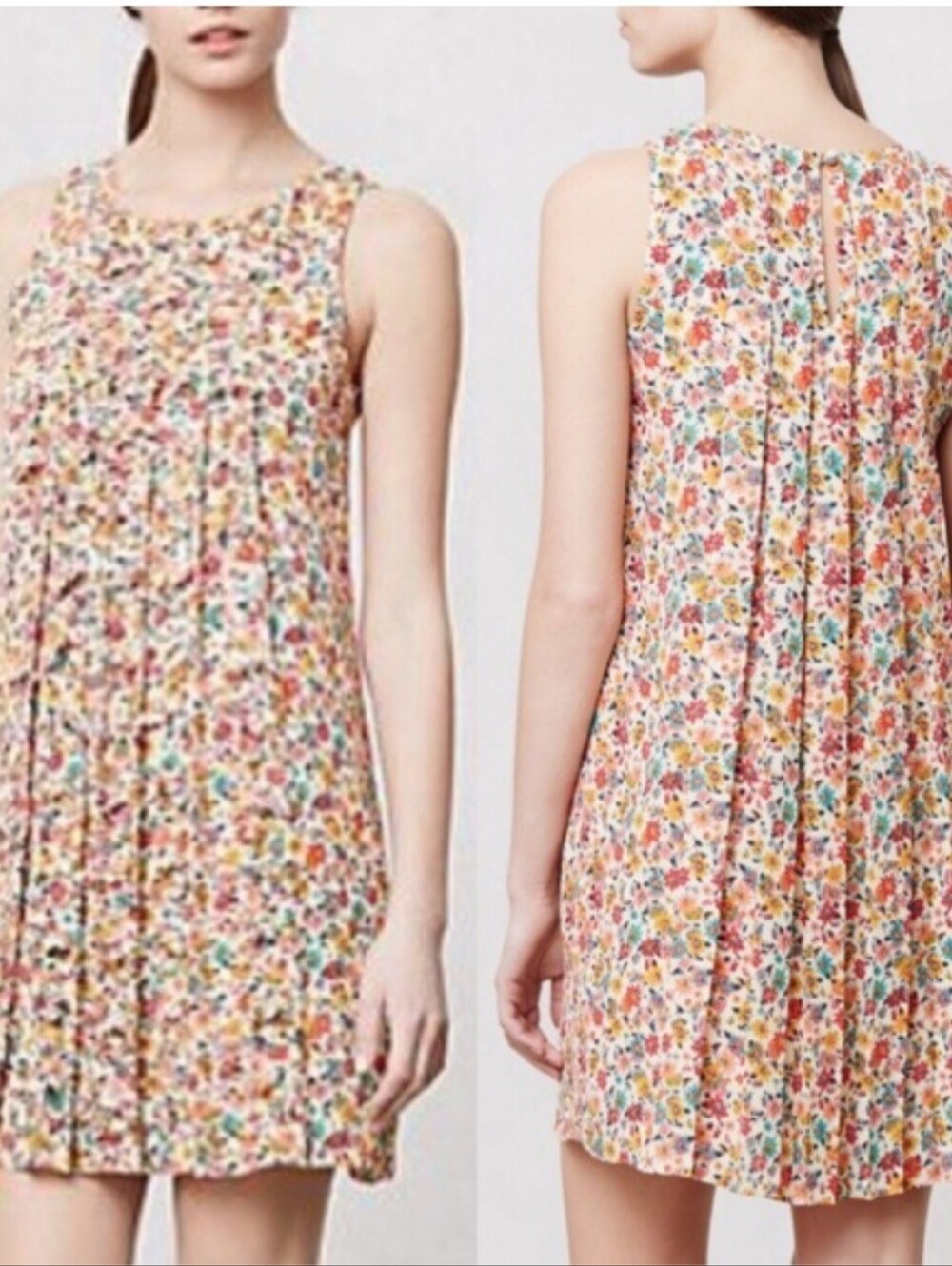 Sachin + Babi Women Size 8 Floral Sleeveless Knee Length Spring/Summer Dress